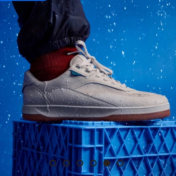 Vessi Courtside Classic Fog Gray Waterproof Lace Up Low Top Sneakers NWOB - Picture 3 of 13